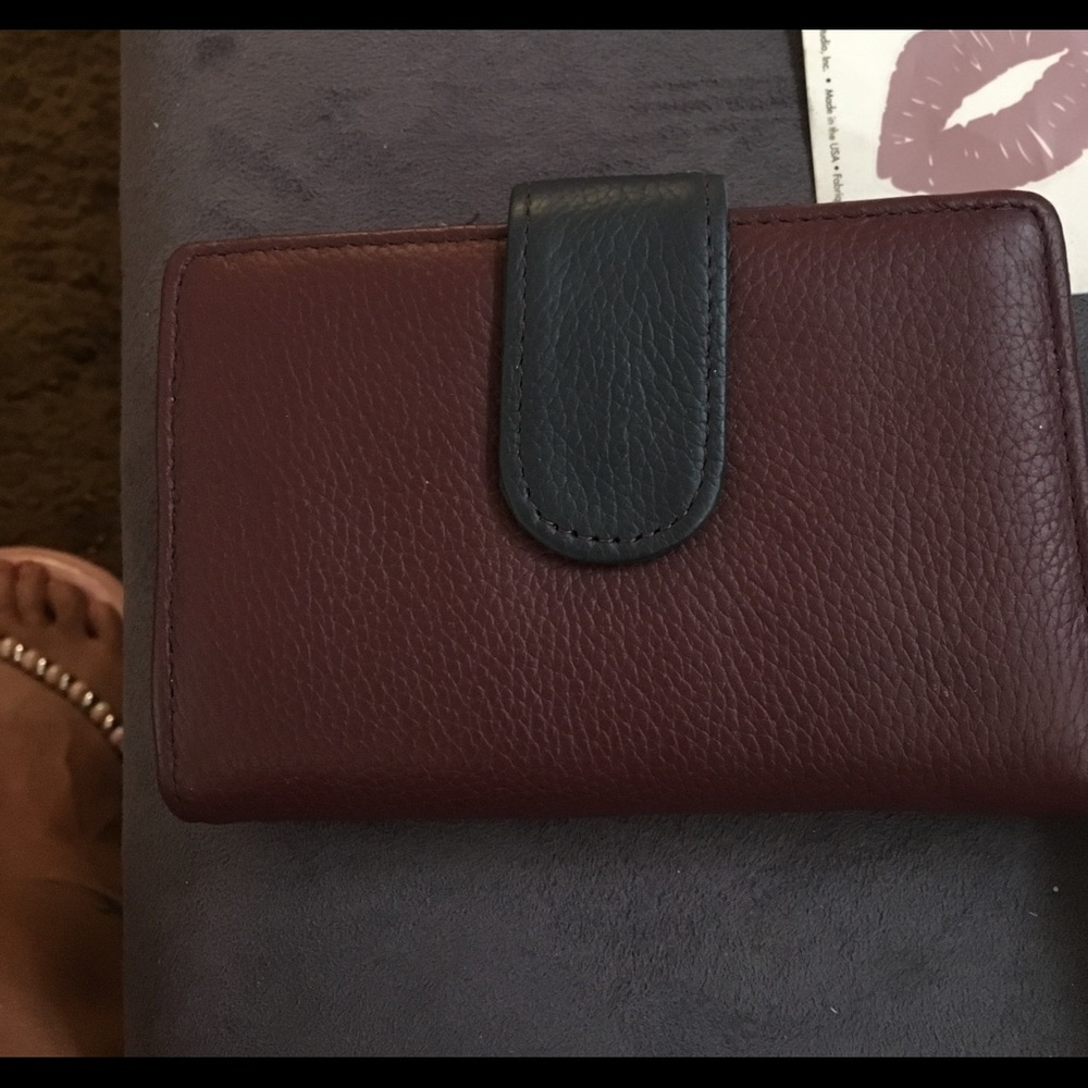 Burgundy wallet